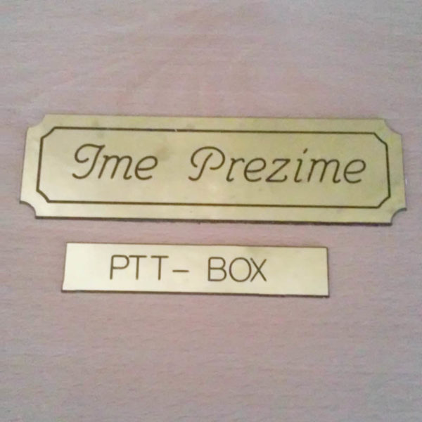Pločica ime prezime